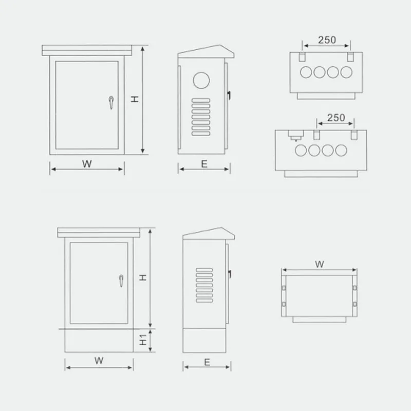Наружная клеммная коробка и распределительный щит из нержавеющей стали (4)
